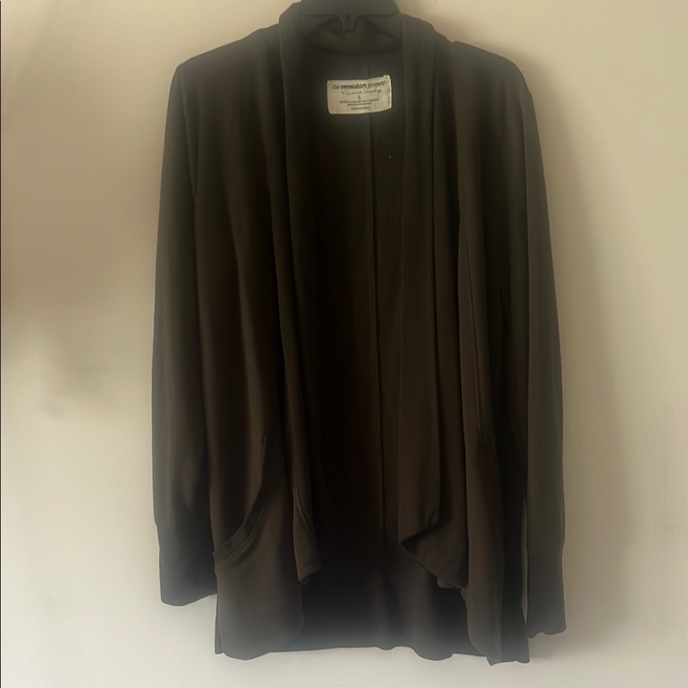 The sweatshirt project womens cardigan green sz L all seasons Ap